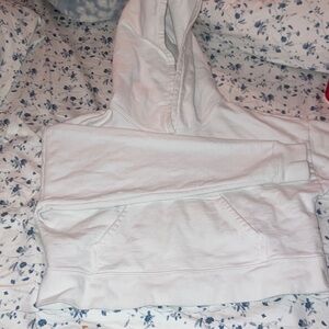 White Hoodie - cropped